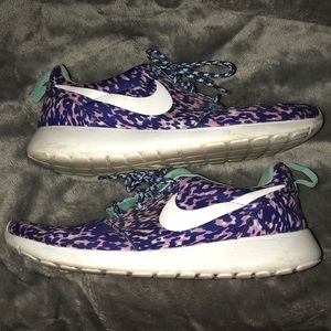 Purple Cheetah Nike Roshe Run